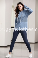 Reflectieve Trim Thermal Running Hoodie Ademhalend voor dagelijks gebruik