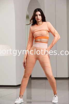 88% polyester sport beha complementaire lange mouw dekking lichtgewicht