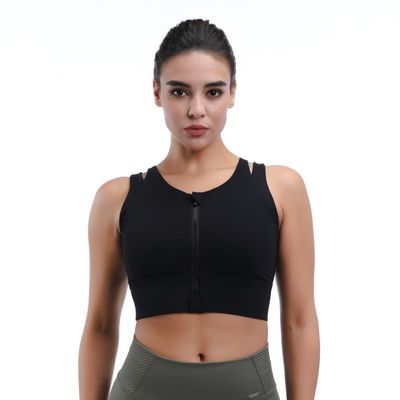 Good price High Impact Reflective Vest Sports Bra Sustainable for Running online
