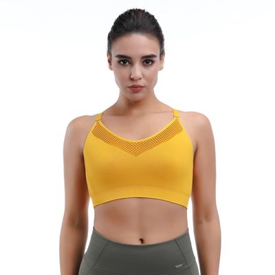 Good price Mesh Trimmed Low Impact Sports Bras​ Anti Bacterial 92%Nylon online