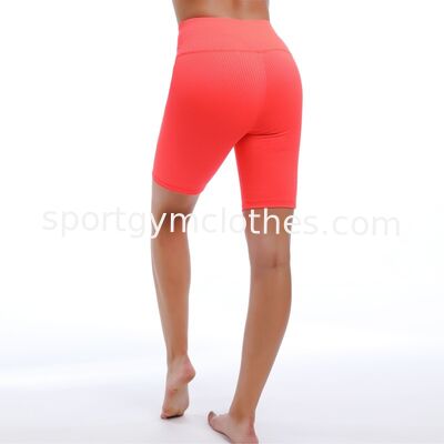 İyi fiyat Yüksek Bel Karın Kontrolü Yoga Şortları Nefes Alıcı 90% Naylon 10% Spandex çevrimiçi