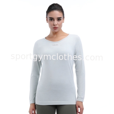 Ein guter Preis. Bio-Baumwolle Yoga-T-Shirts mit langen Ärmeln, antibakteriell Online