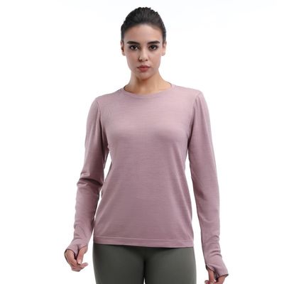 Good price Crew Neck Pullover Long Sleeve Tops With Thumb Holes online
