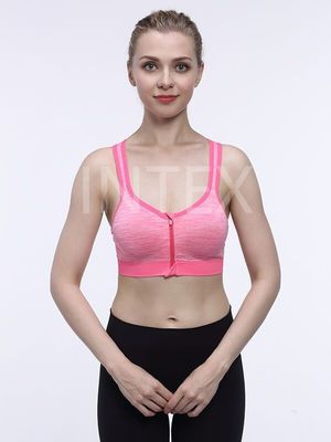Good price High Impact Padded Gym Bra Wireless Moisture Wicking 55% Nylon 40% Polyester online