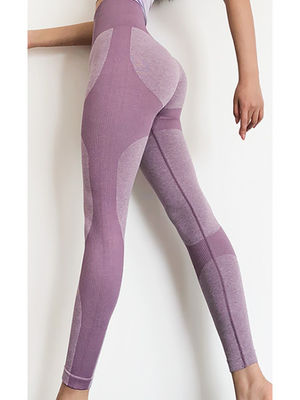 Good price Seamless Jacquard Yoga Leggings Slim Fit With Elastic Waistband online